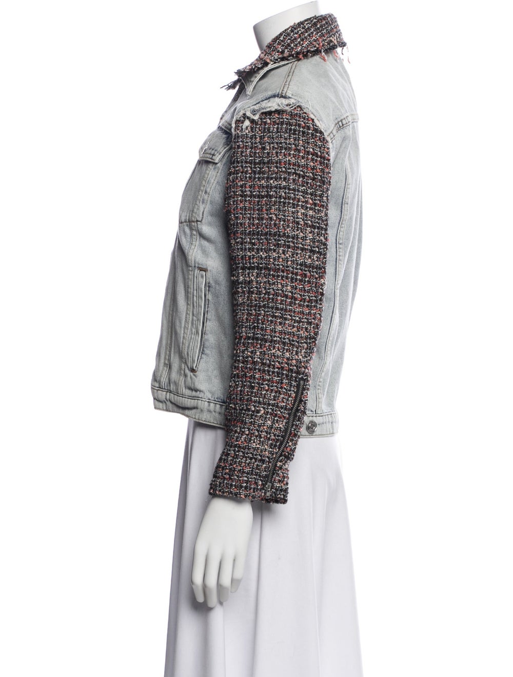 Current/Elliott Tweed Pattern Denim Jacket w/ Tags - image 2