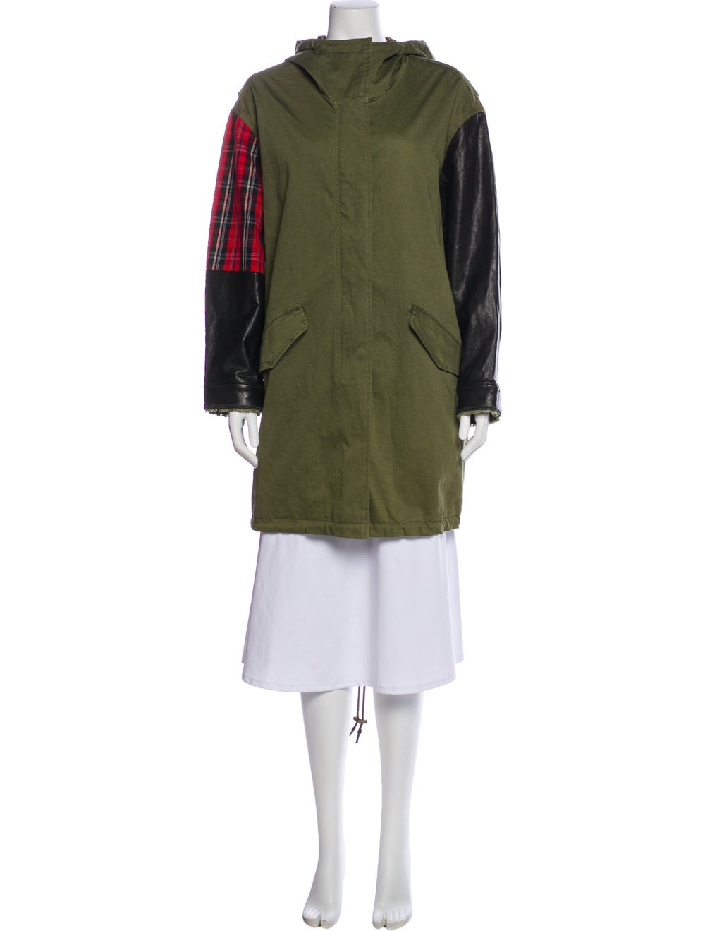 Current/Elliott Colorblock Pattern Parka - image 1