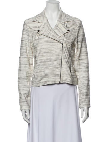 Cupcakes and Cashmere Jackets Tweed Pattern Biker Jacket S