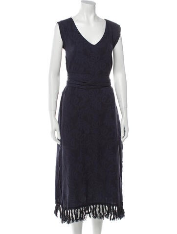 Cupcakes and Cashmere Dresses V-Neck Midi Length Dress S