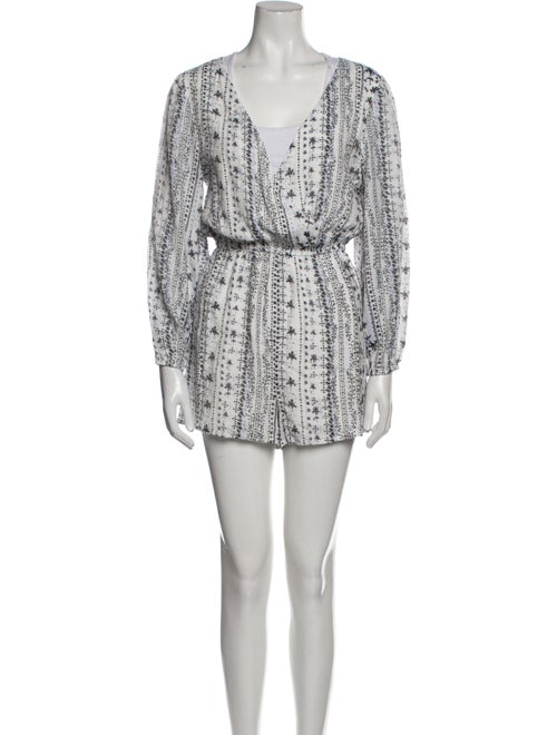 Cupcakes and Cashmere Printed V-Neck Romper