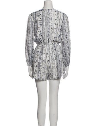 Cupcakes and Cashmere Printed V-Neck Romper