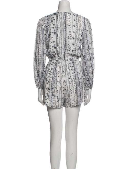 Cupcakes and Cashmere Printed V-Neck Romper