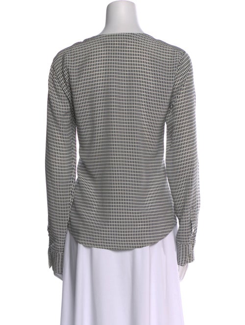 Charlotte Gainsbourg x Current/Elliott Silk Plaid Print Blouse