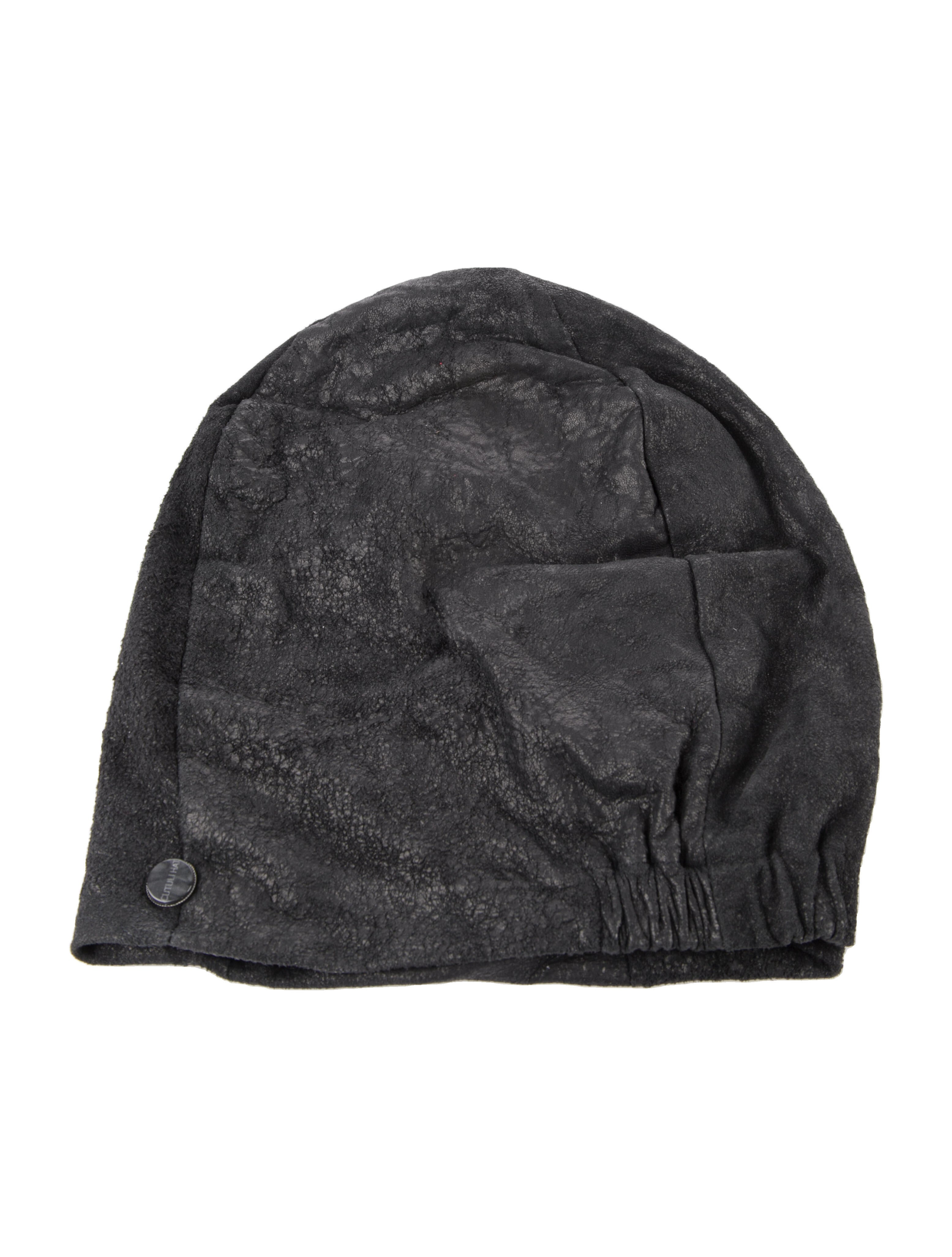 Cutuli Cult Faux Leather Beanie