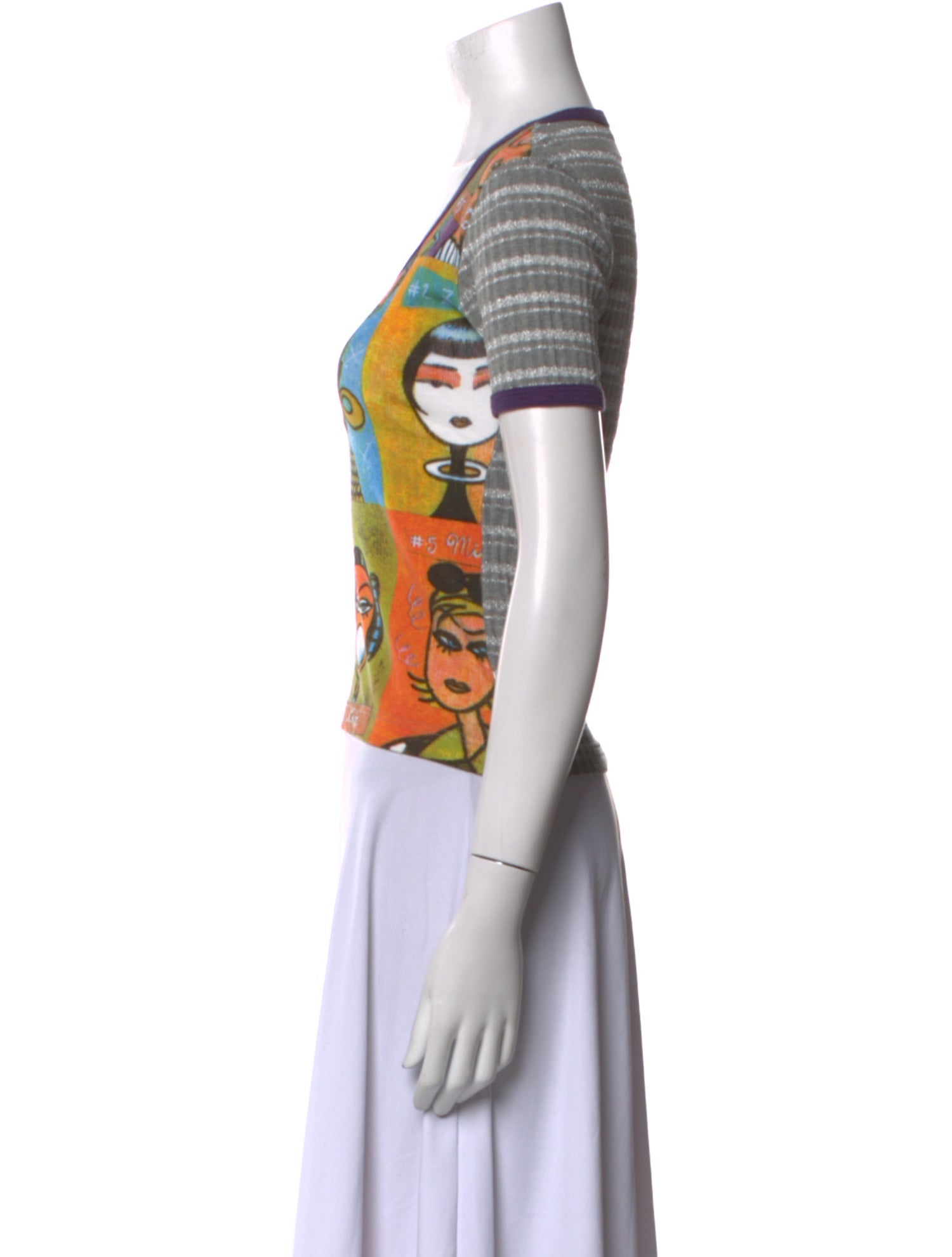 Custo Barcelona Printed Scoop Neck T-Shirt