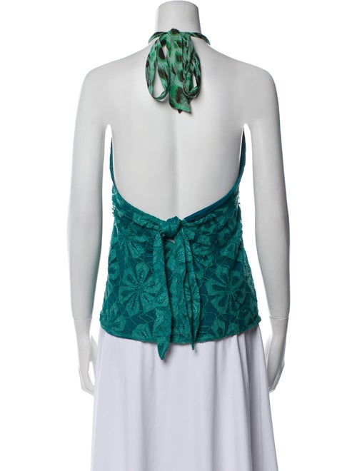 Custo Barcelona Printed Halterneck Blouse