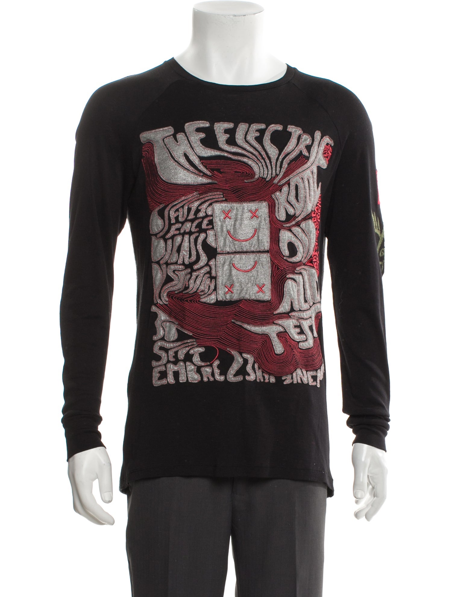 Custo Barcelona Graphic Print Crew Neck Pullover