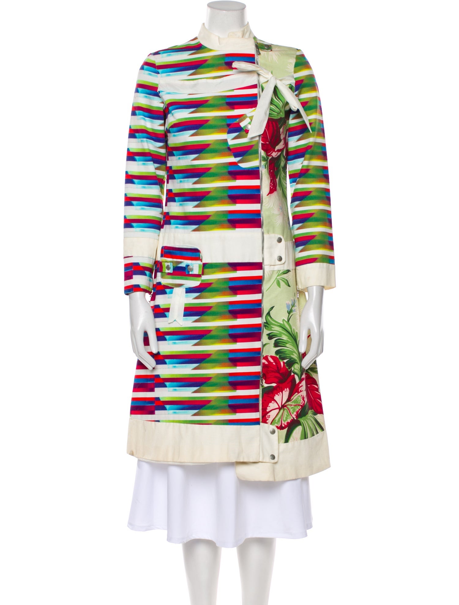 Custo Barcelona Striped Peacoat