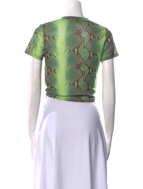 Cult Gaia x Bratz Animal Print Crew Neck Crop Top