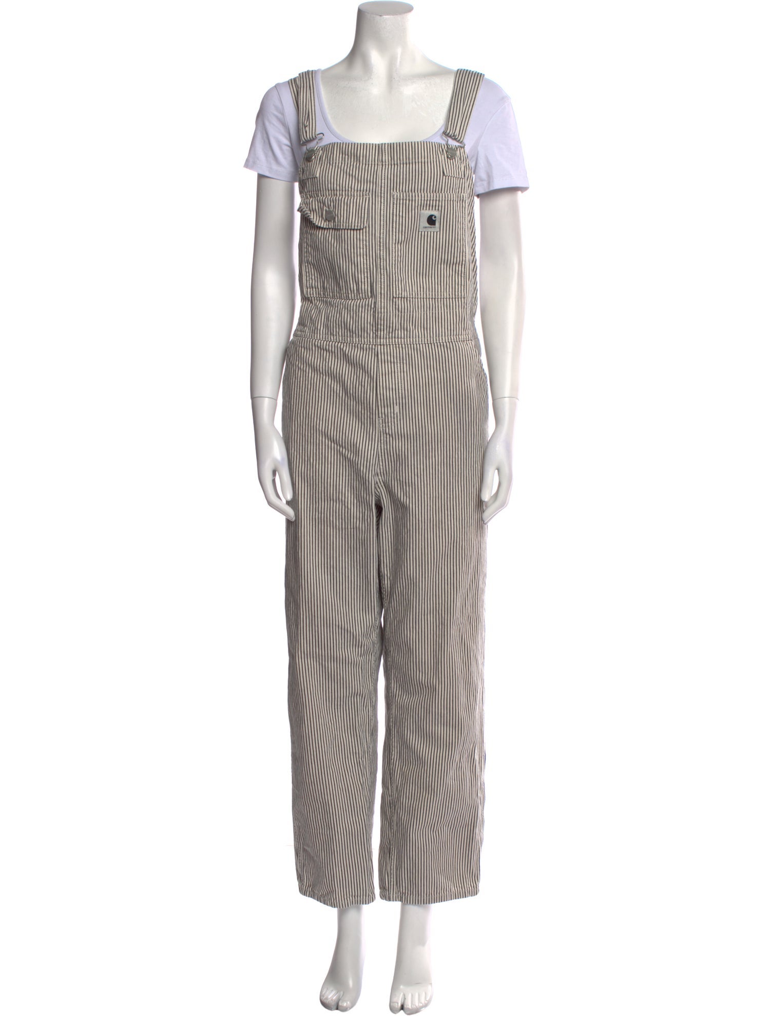 Carhartt Work in Progress Striped Square Neckline Jumpsuit