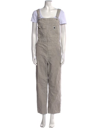 Carhartt Work in Progress Striped Square Neckline Jumpsuit
