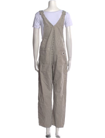 Carhartt Work in Progress Striped Square Neckline Jumpsuit