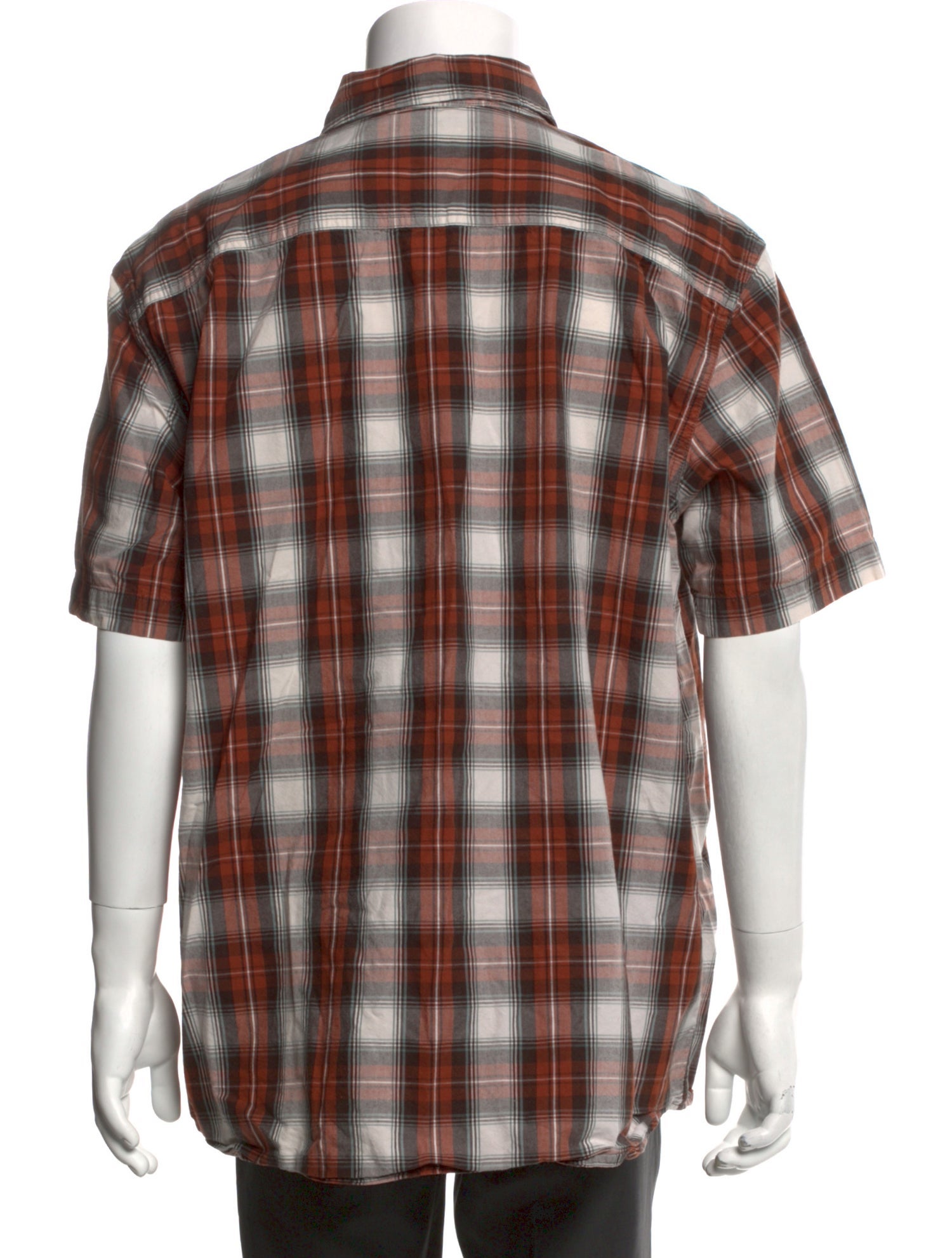 Carhartt Work in Progress Plaid Print Short Sleeve Shirt