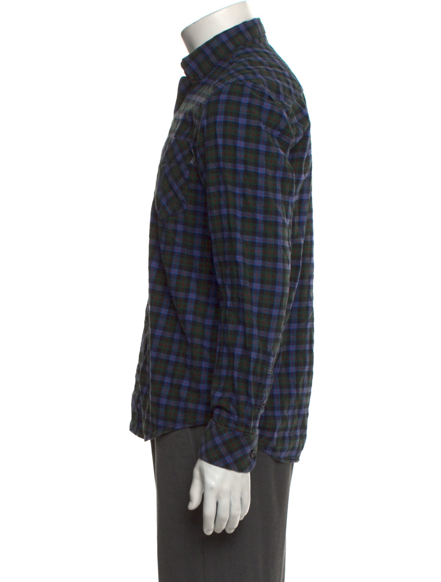 Carhartt Work in Progress Plaid Print Long Sleeve Shirt