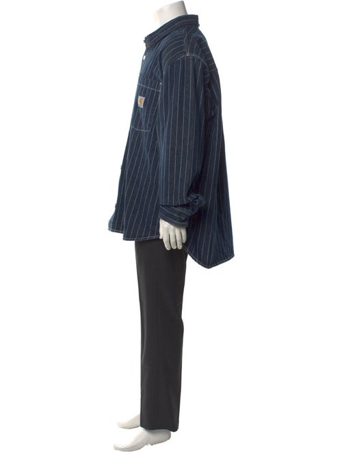 Carhartt Work in Progress Orlean Overshirt Striped Denim Jacket