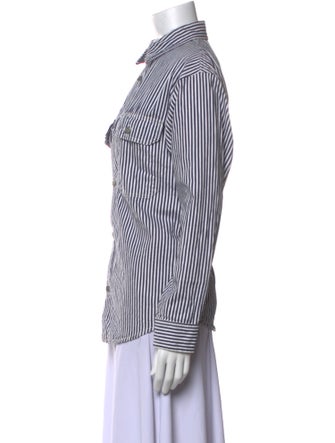 Carhartt Work in Progress Striped Long Sleeve Button-Up Top