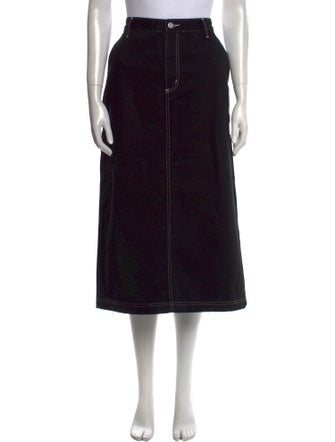 Carhartt Work in Progress Whipstitch Trim Midi Length Skirt