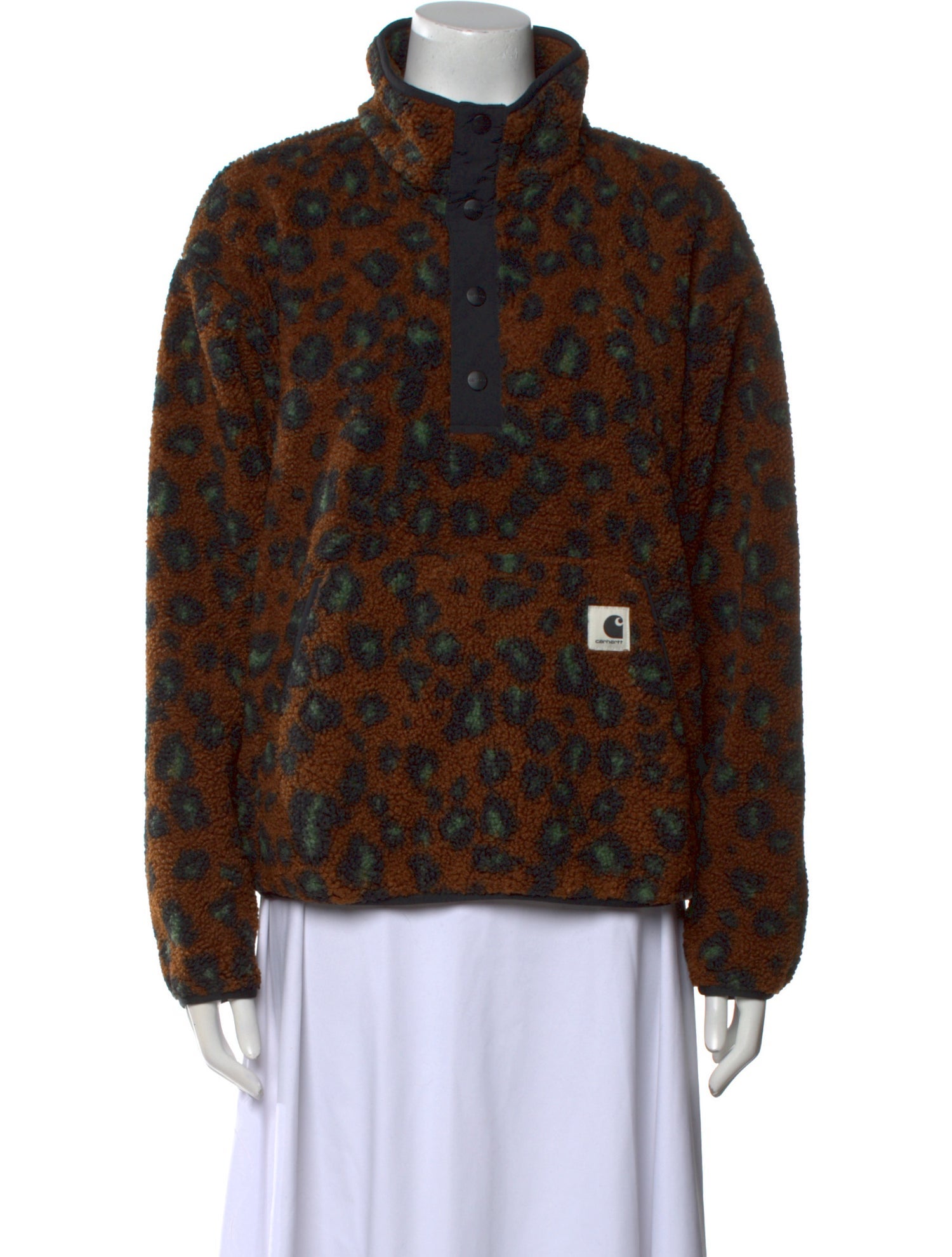 Carhartt Work in Progress Printed Mock Neck Blouse w/ Tags