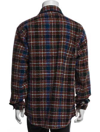 Carhartt Work in Progress Plaid Print Trucker Jacket