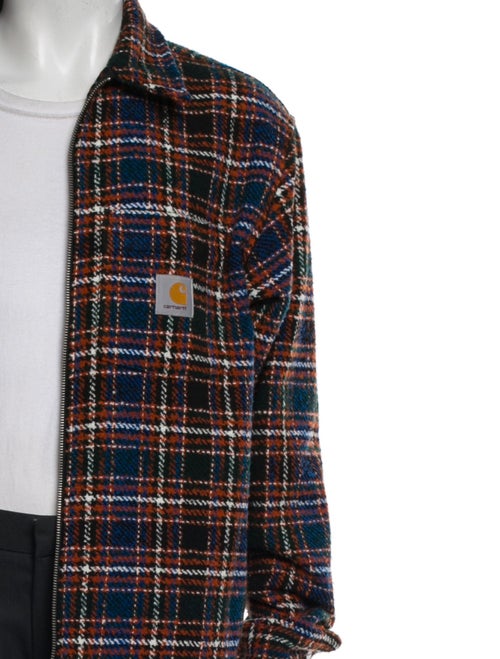 Carhartt Work in Progress Plaid Print Trucker Jacket