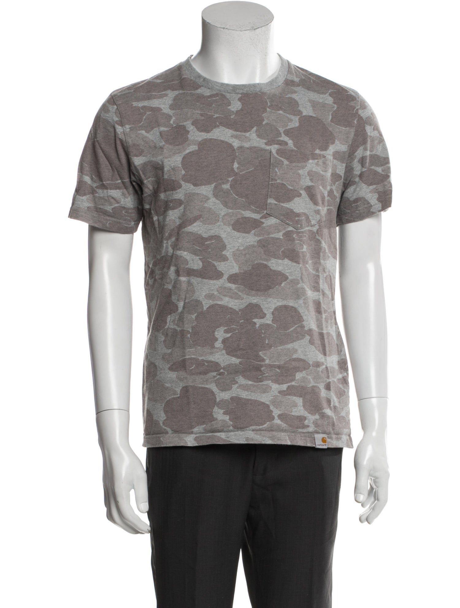 Carhartt Work in Progress Camouflage Print Crew Neck T-Shirt