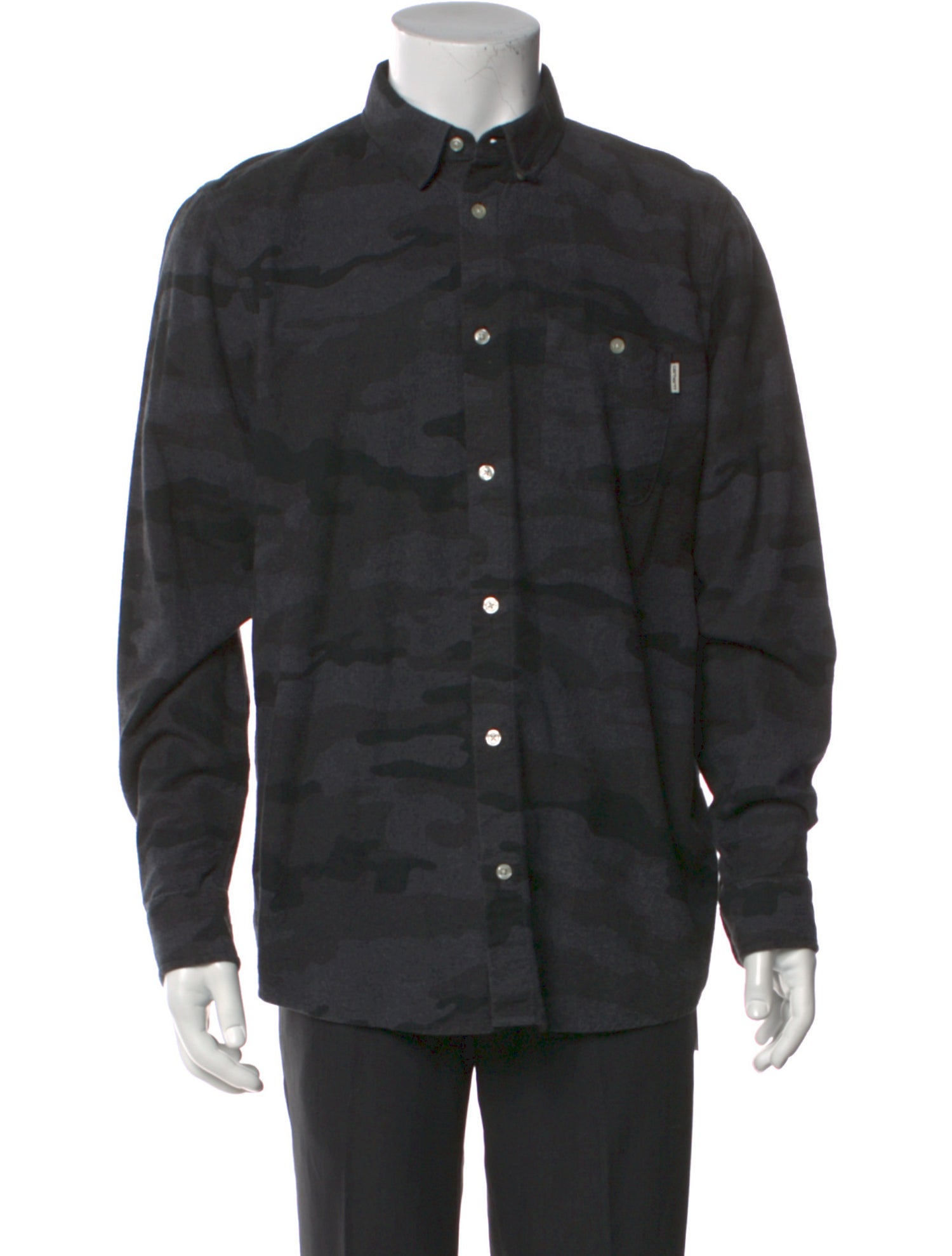 Carhartt Work in Progress Camouflage Print Long Sleeve Shirt