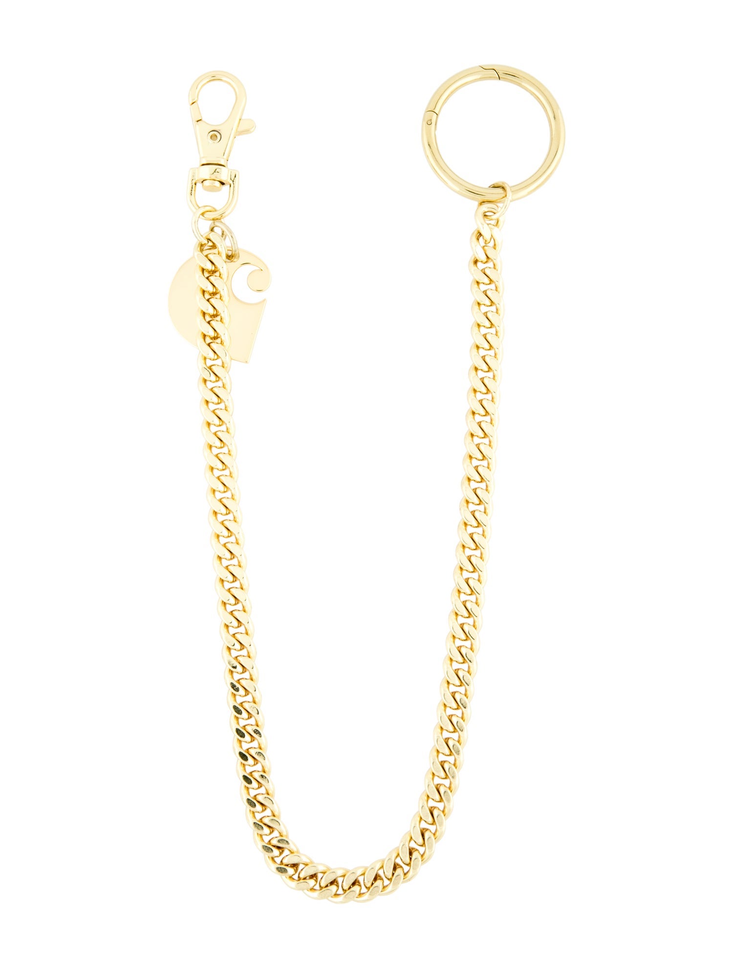 Carhartt Work in Progress Gold-Tone with Logo Keychain