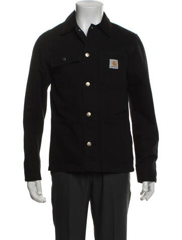 Pre-owned Carhartt Trucker Jacket In Black