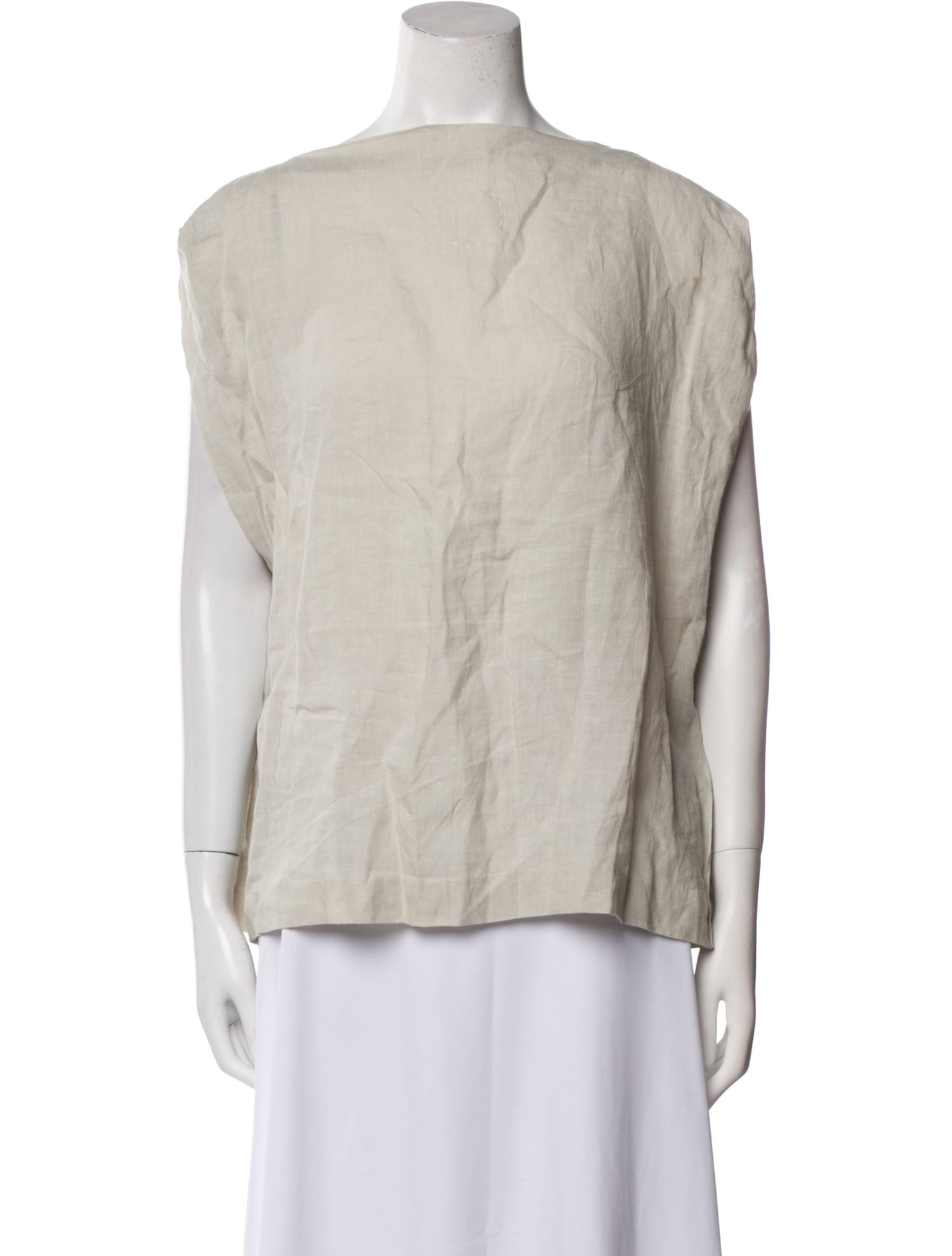 Cosmic Wonder Light Source Linen Bateau Neckline Blouse