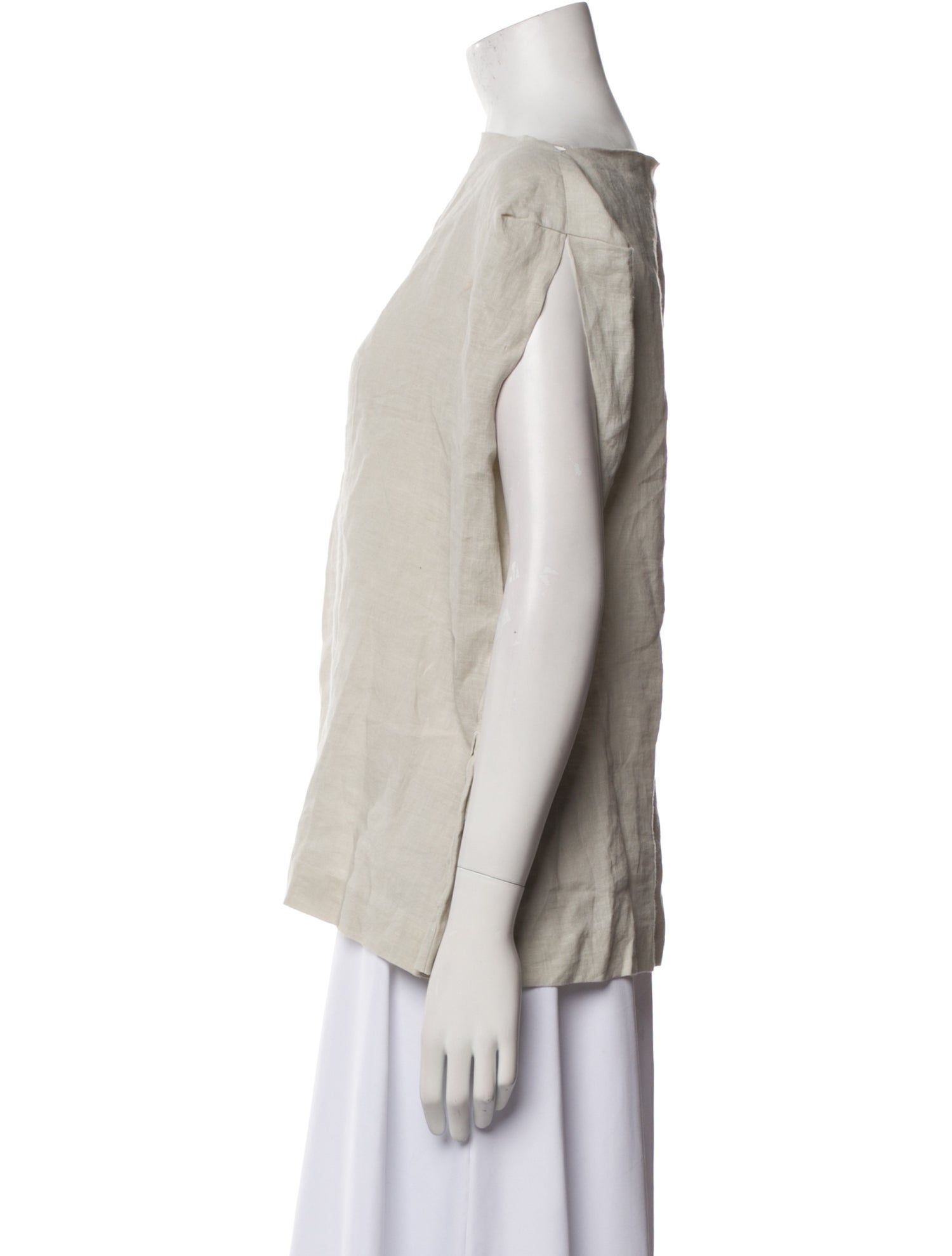 Cosmic Wonder Light Source Linen Bateau Neckline Blouse