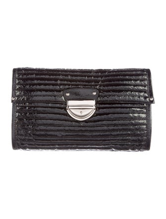 Cynthia Rowley Quilted Patent Leather Clutch