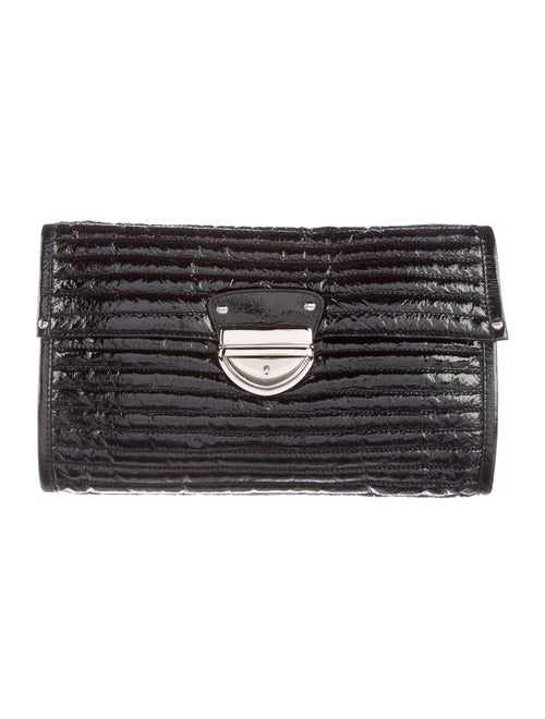 Cynthia Rowley Quilted Patent Leather Clutch