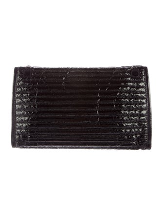 Cynthia Rowley Quilted Patent Leather Clutch