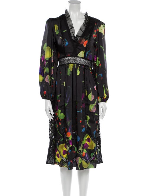 Cynthia Rowley Printed Midi Length Dress w/ Tags B