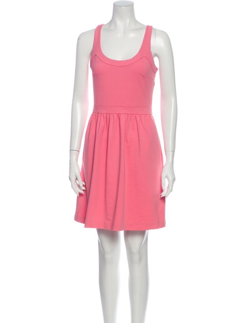 Cynthia Rowley Scoop Neck Mini Dress Pink