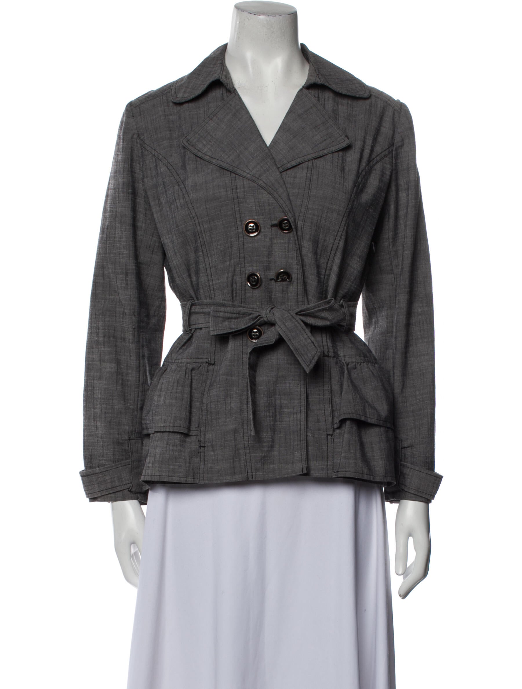 Cynthia Rowley Utility Jacket Grey Jackets, Clothing WCY35833 The