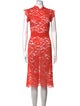 Cynthia Rowley Lace Pattern Midi Length Dress