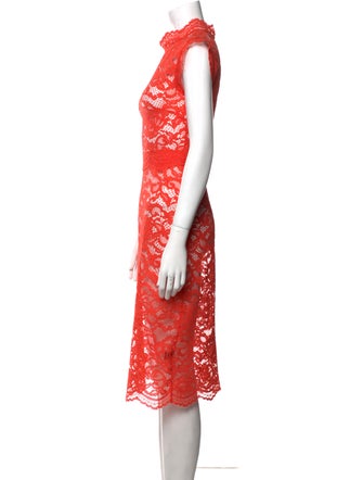 Cynthia Rowley Lace Pattern Midi Length Dress