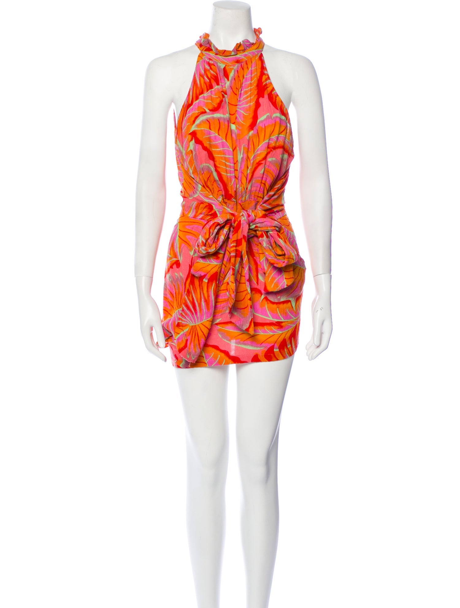 Cynthia Rowley Printed Mock Neck Romper