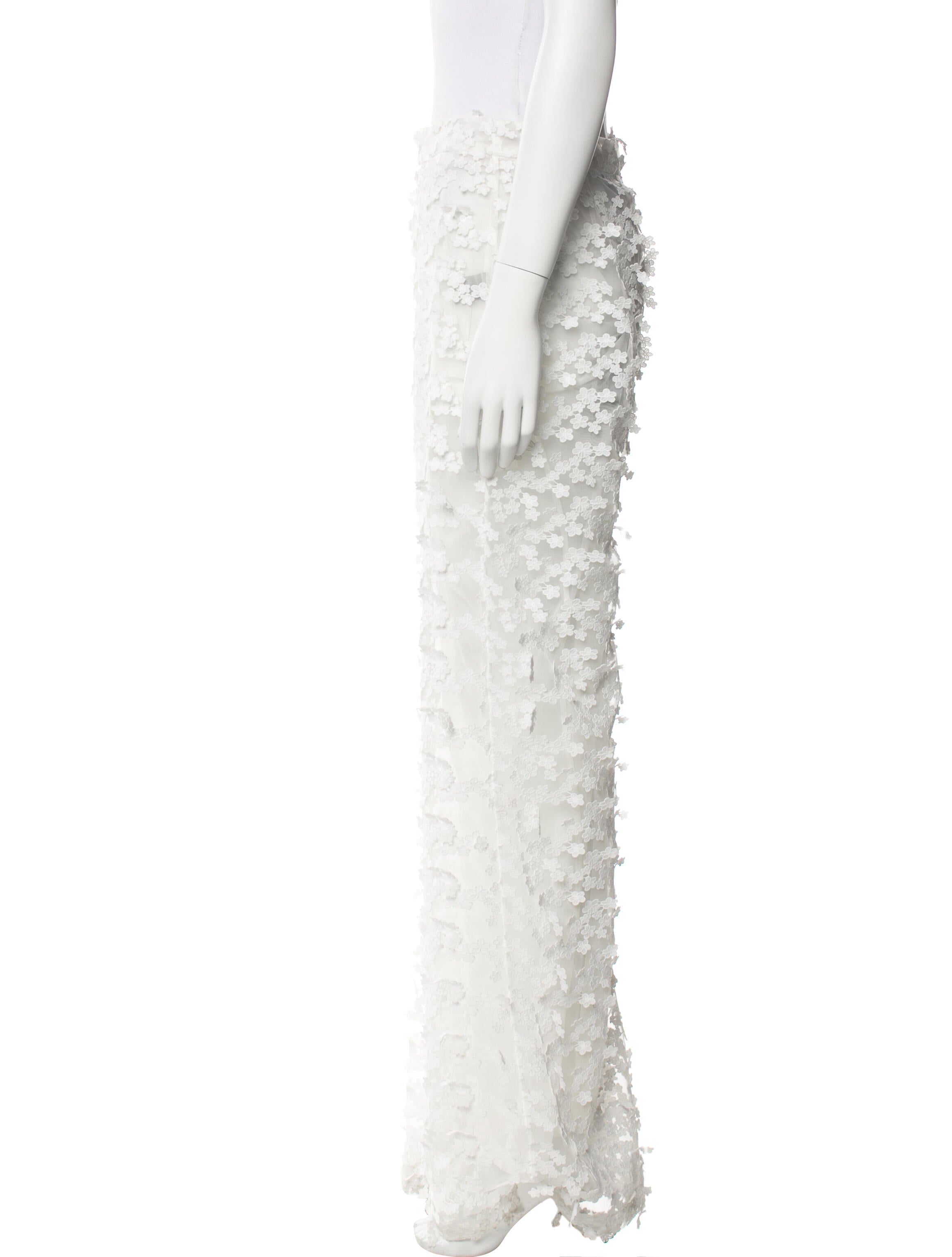 Cynthia Rowley Lace Pattern Wide Leg Pants