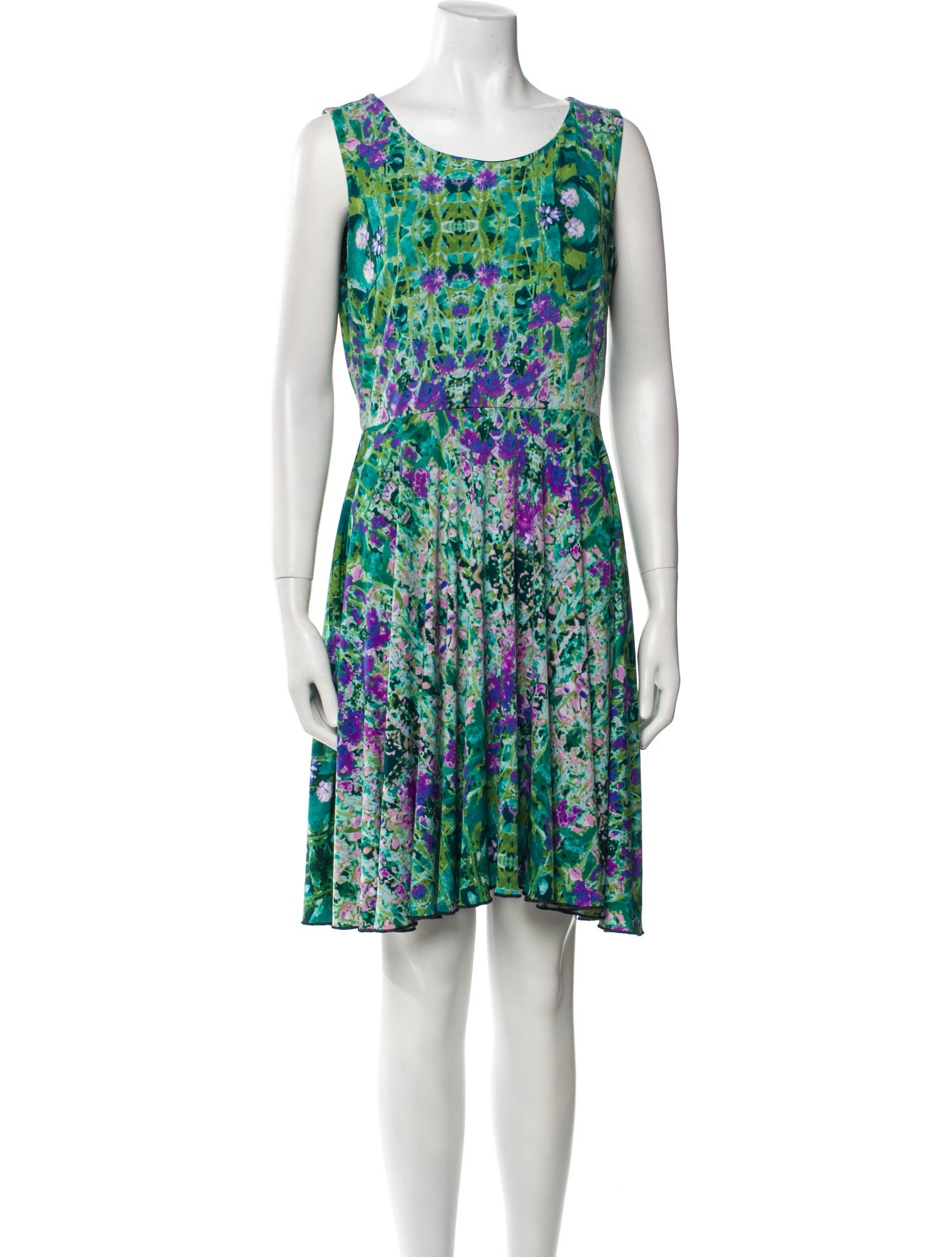 Cynthia Rowley Floral Print Knee-Length Dress