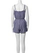 Cynthia Rowley Linen Square Neckline Romper