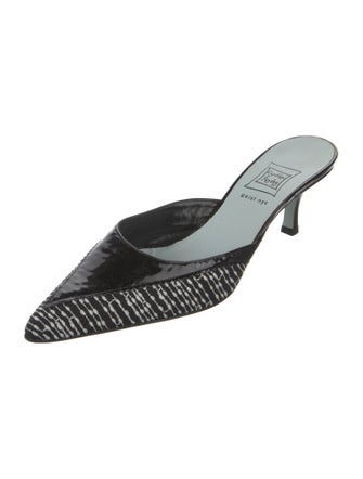 Cynthia Rowley Leather Mules