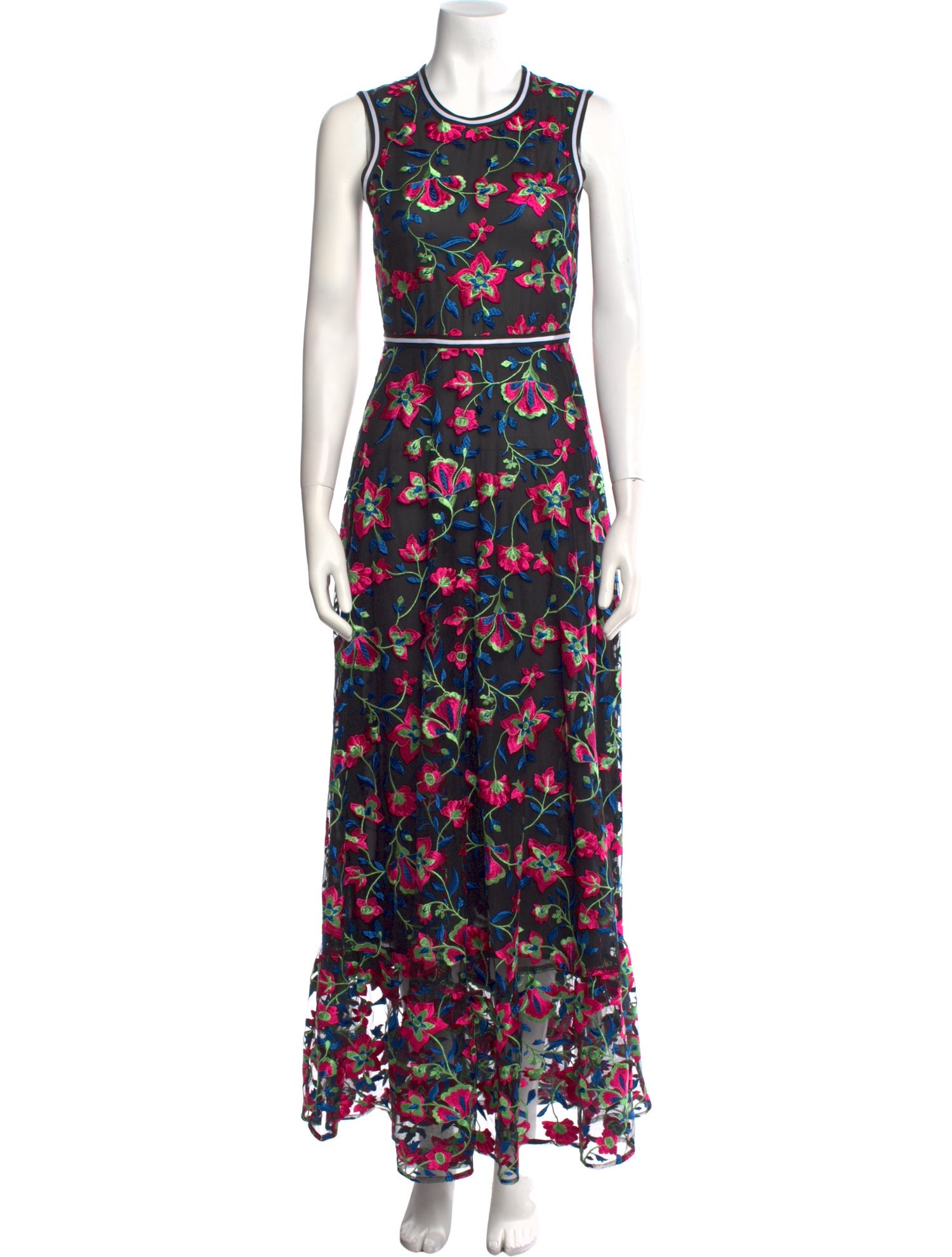 Cynthia Rowley Floral Print Long Dress