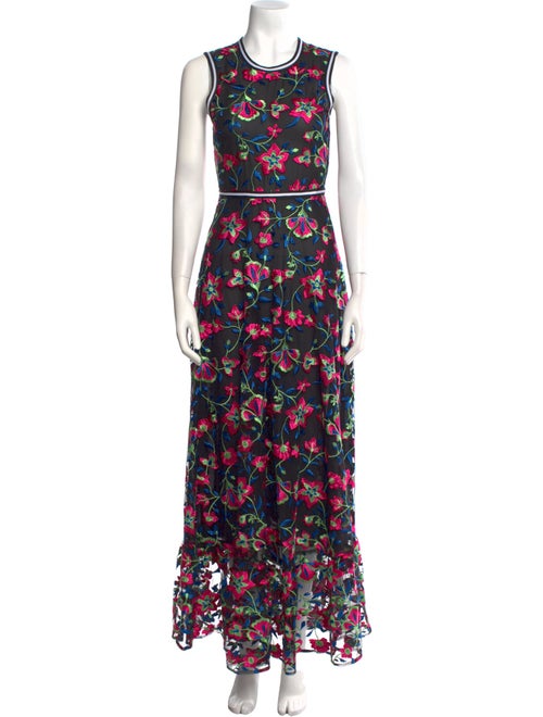 Cynthia Rowley Floral Print Long Dress