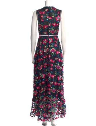 Cynthia Rowley Floral Print Long Dress