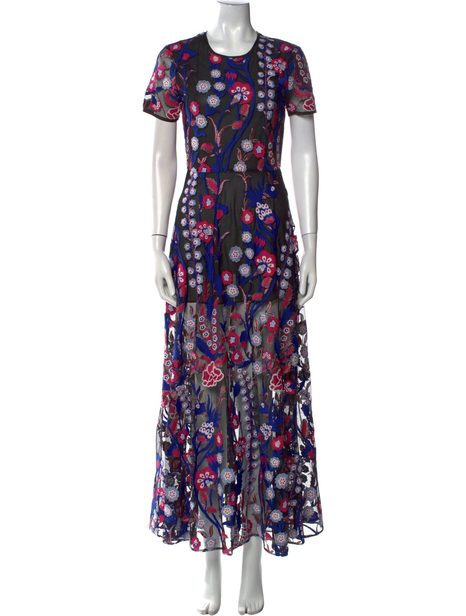 Cynthia Rowley Floral Print Long Dress