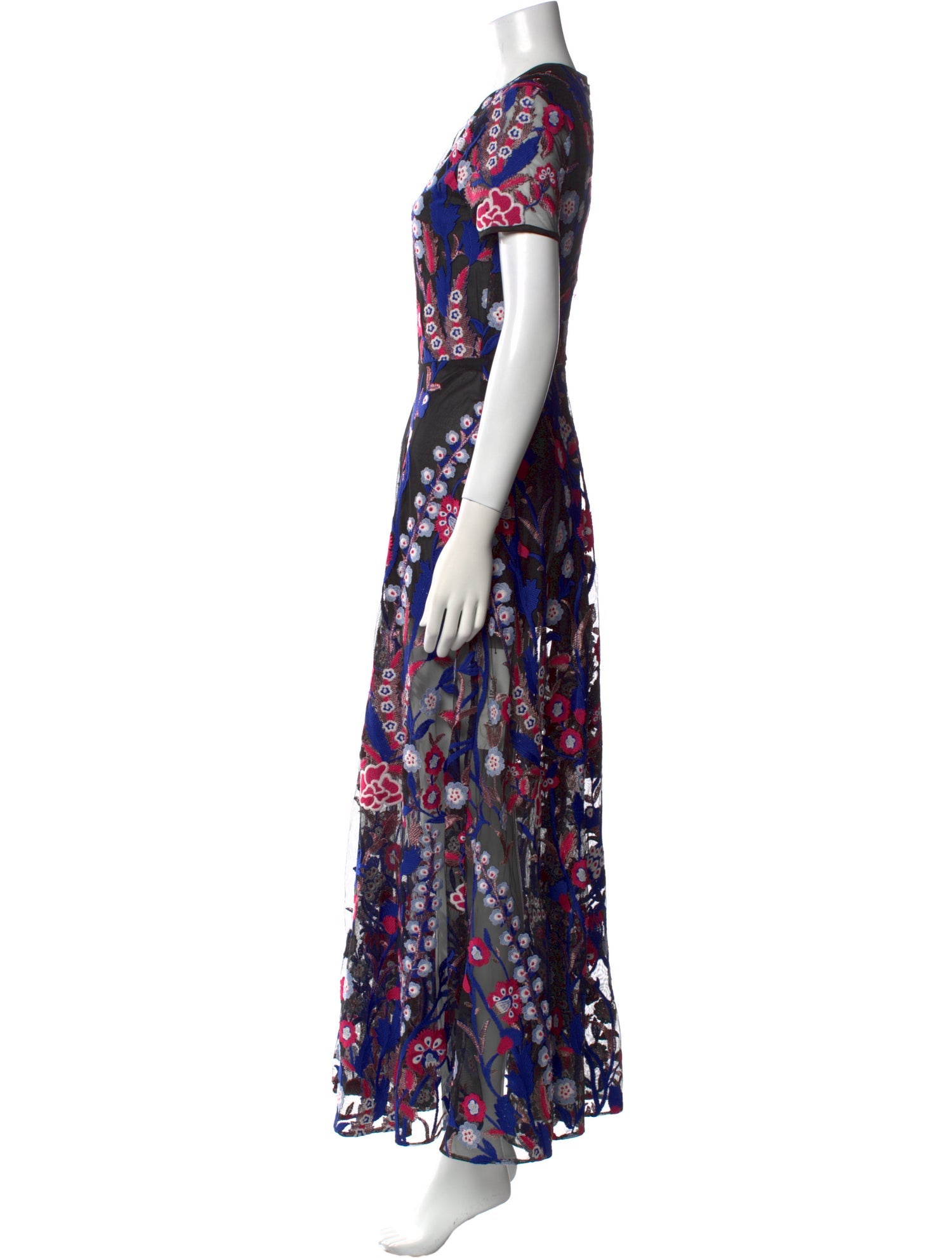 Cynthia Rowley Floral Print Long Dress