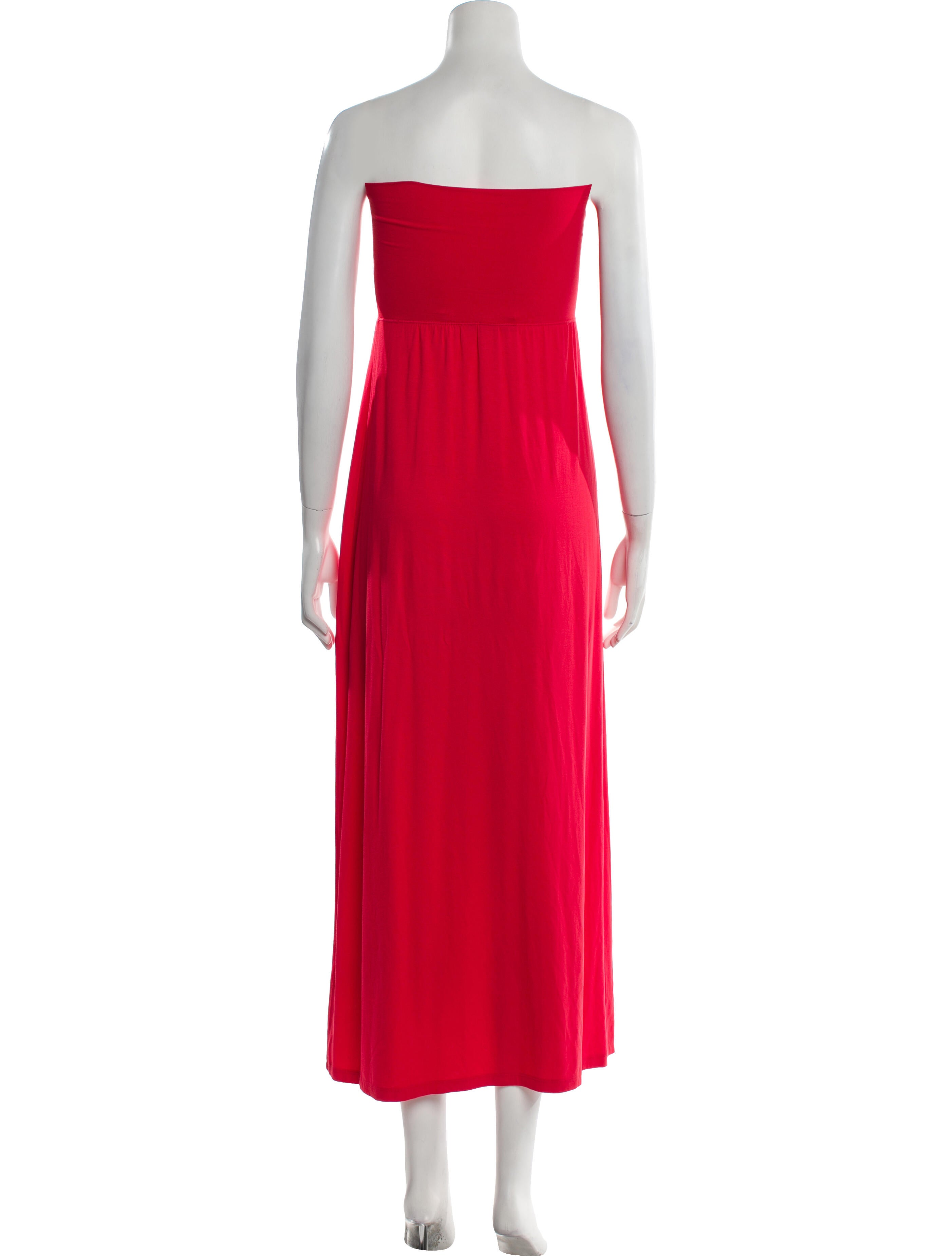 Cynthia Rowley Strapless Midi Length Dress